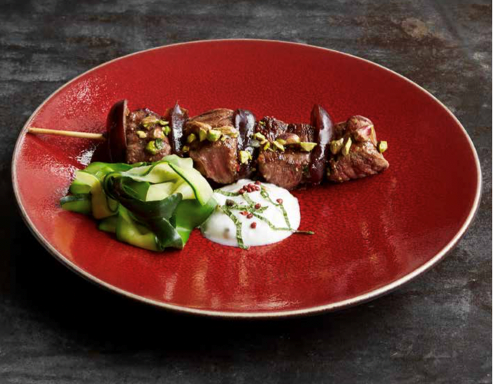 Barbecued Lamb Brochettes
